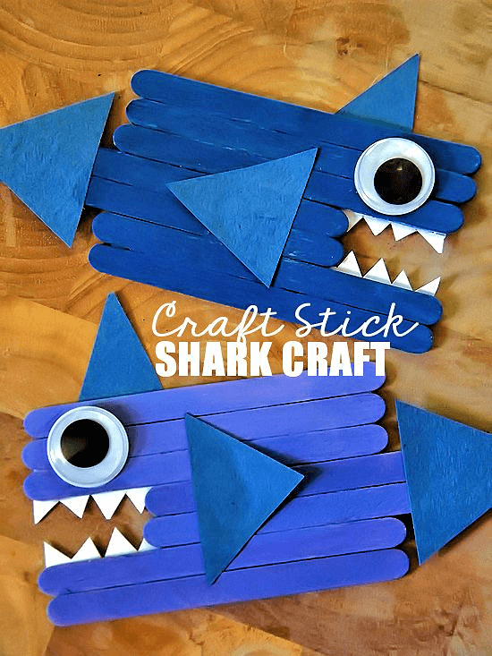 Craft Stick Shark Craft