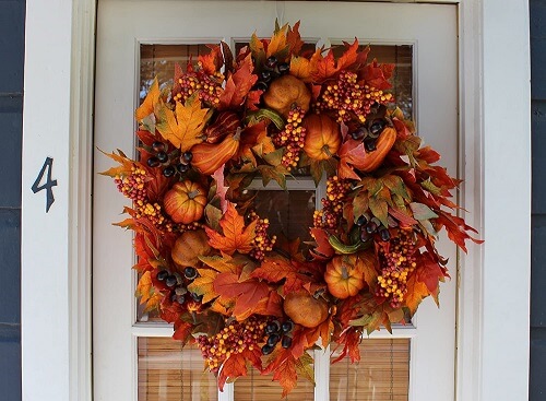 Fall wreaths for front door - Welcome your guests and friends with all these sweet greetings and fall wreaths on display on your front doors! Check out these 25 fall wreaths you can get on Amazon. farmhouse fall wreath ideas | DIY fall wreaths | rustic fall wreaths for front door DIY easy | simple fall wreaths | easy fall wreaths for front door autumn Diy. Get these rustic fall decor ideas and elegant fall wreaths for cheap now! #fallwreathsforfrontdoor #wreaths #falldecor #rustic #farmhouse #fallwreaths