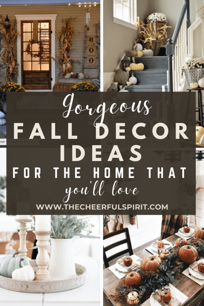 Looking for some fall decor ideas? Find DIY fall decor ideas for the living room, outdoor, front porch, table, and more here! We have the classic orange and brown pallette as well as neutral and muted color themes which are perfect for your farmhouse! 
