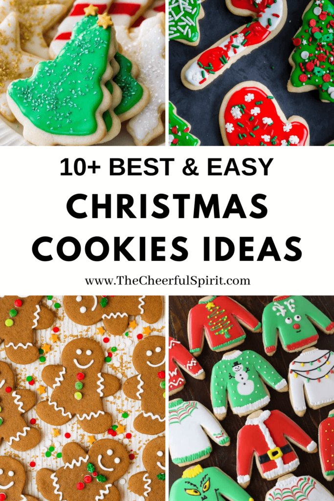Looking for cookie recipes ideas? Like gingerbread cookies, sugar cookies, traditional christmas cookies, christmas cookies 2023 try now! www.TheCheerfulSpirit.com