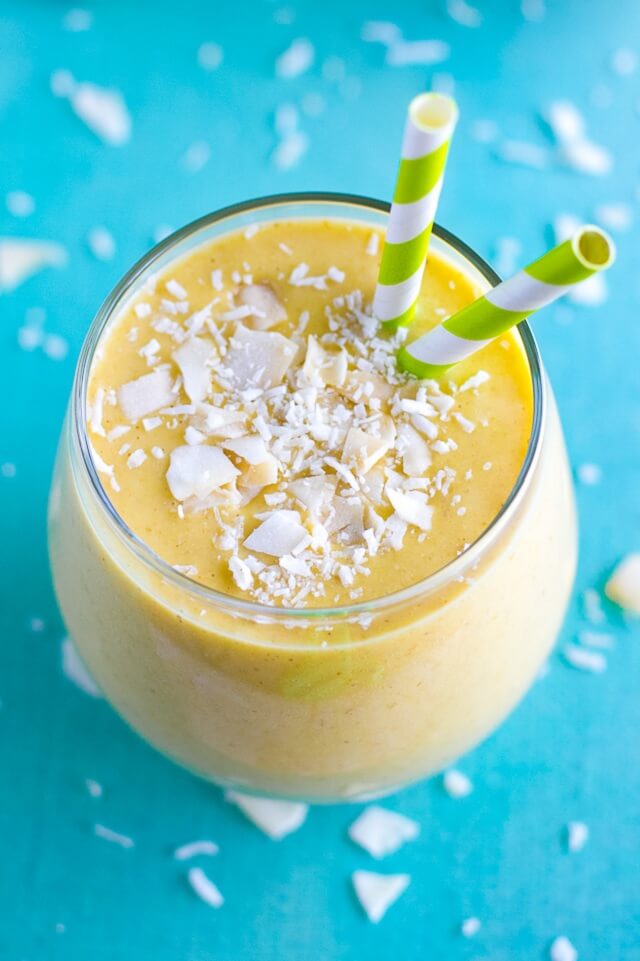 Tropical Overnight Oatmeal Smoothie