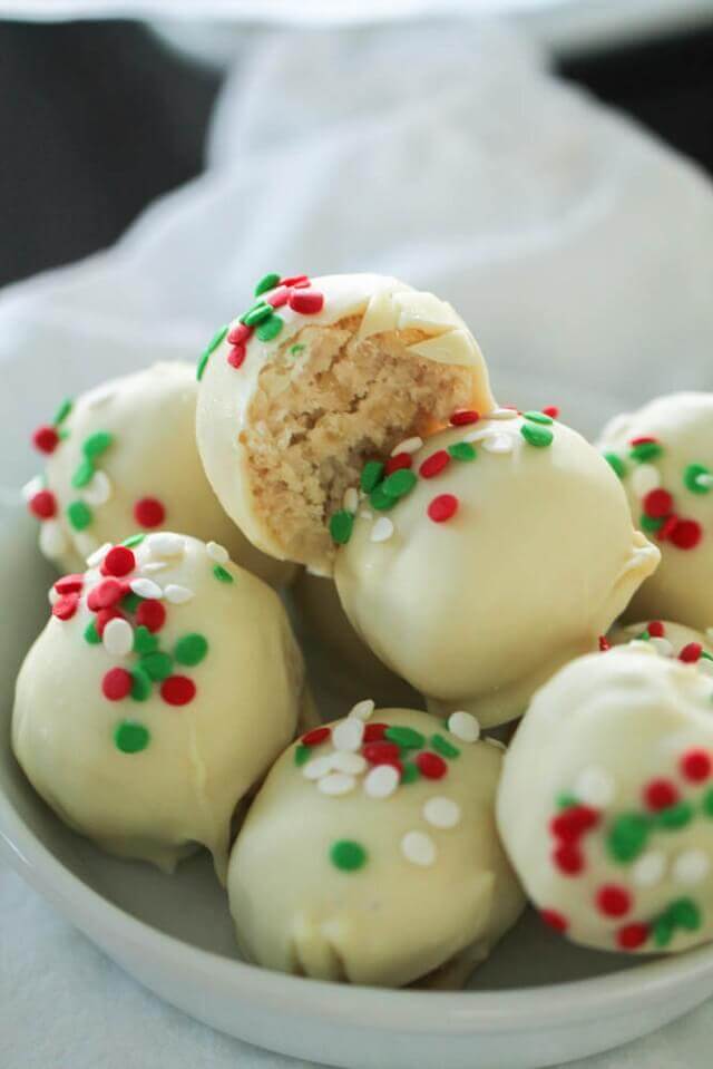 No Bake Sugar Cookie Truffles Recipe