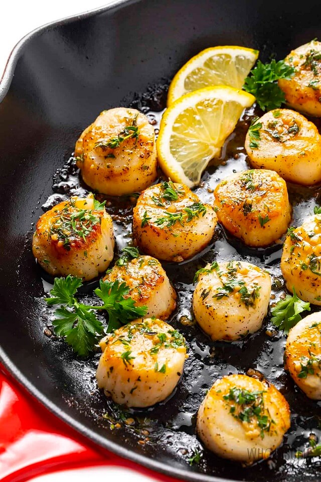 Pan Seared Scallops Recipe with Garlic