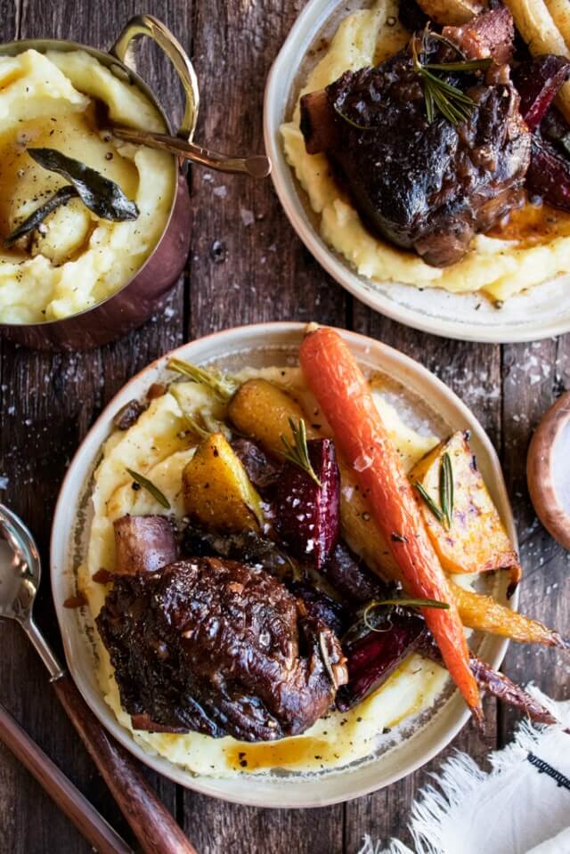 Braised Short Ribs with Roasted Root Vegetables