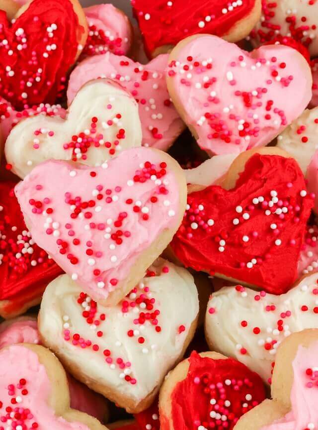 Valentine’s Frosted Sugar Cookies