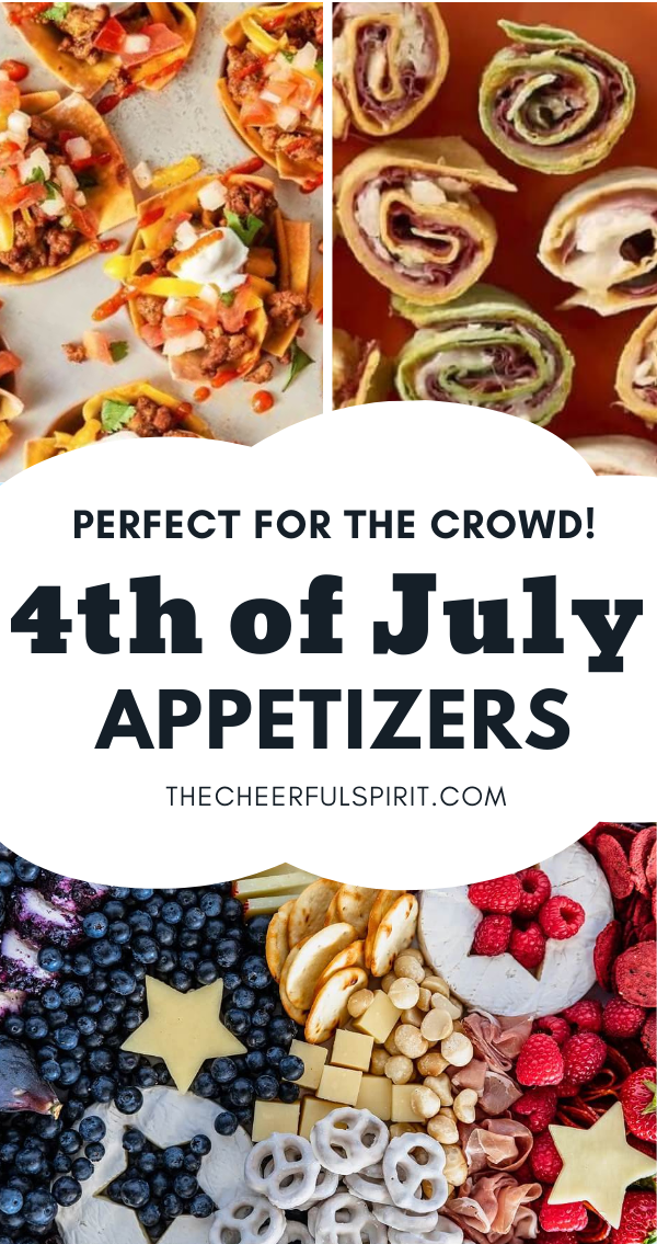 These delectable 4th of July appetizers are ideal while you wait for the grilling to begin! From pinwheels and skewers to salads and something sweet, there's something for you here that you'll definitely enjoy!