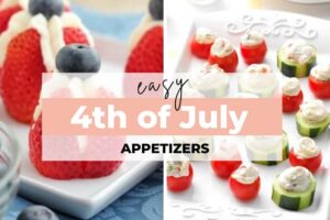 These delectable 4th of July appetizers are ideal while you wait for the grilling to begin! From pinwheels and skewers to salads and something sweet, there's something for you here that you'll definitely enjoy!