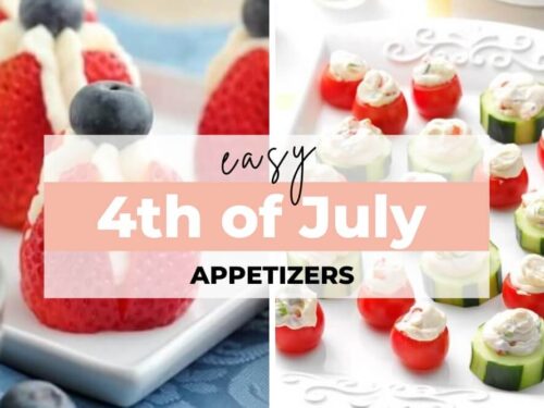 These delectable 4th of July appetizers are ideal while you wait for the grilling to begin! From pinwheels and skewers to salads and something sweet, there's something for you here that you'll definitely enjoy!