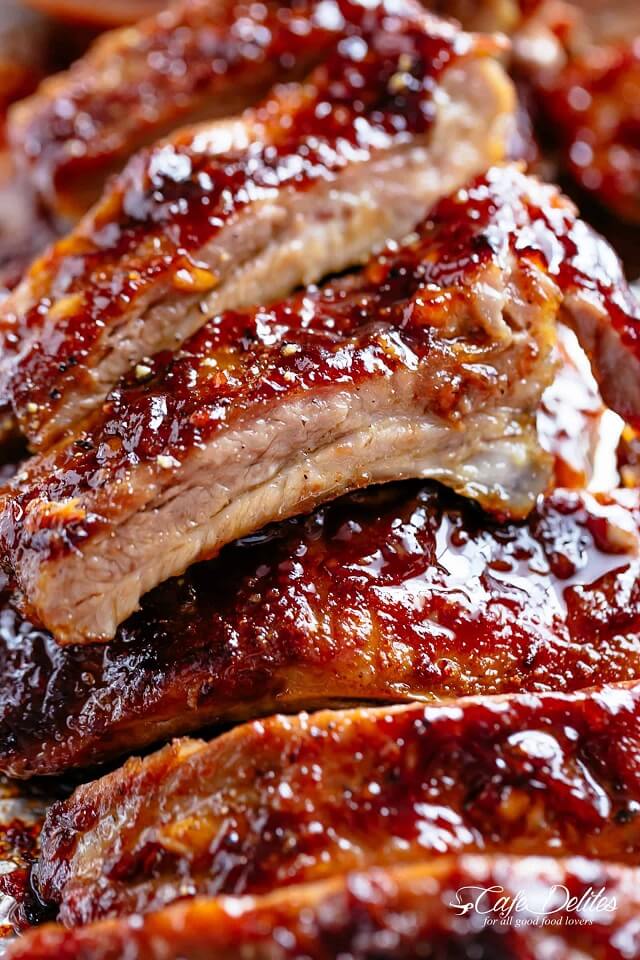 Sticky Oven Barbecue Ribs