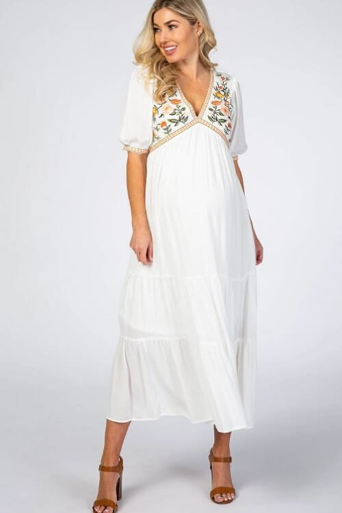 38 Cute Maternity Dresses Perfect for Spring & Summer - The Cheerful Spirit