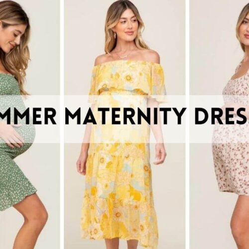 Find the perfect and cute maternity dresses for the warmer months with our selection of stylish and comfortable options for spring and summer.