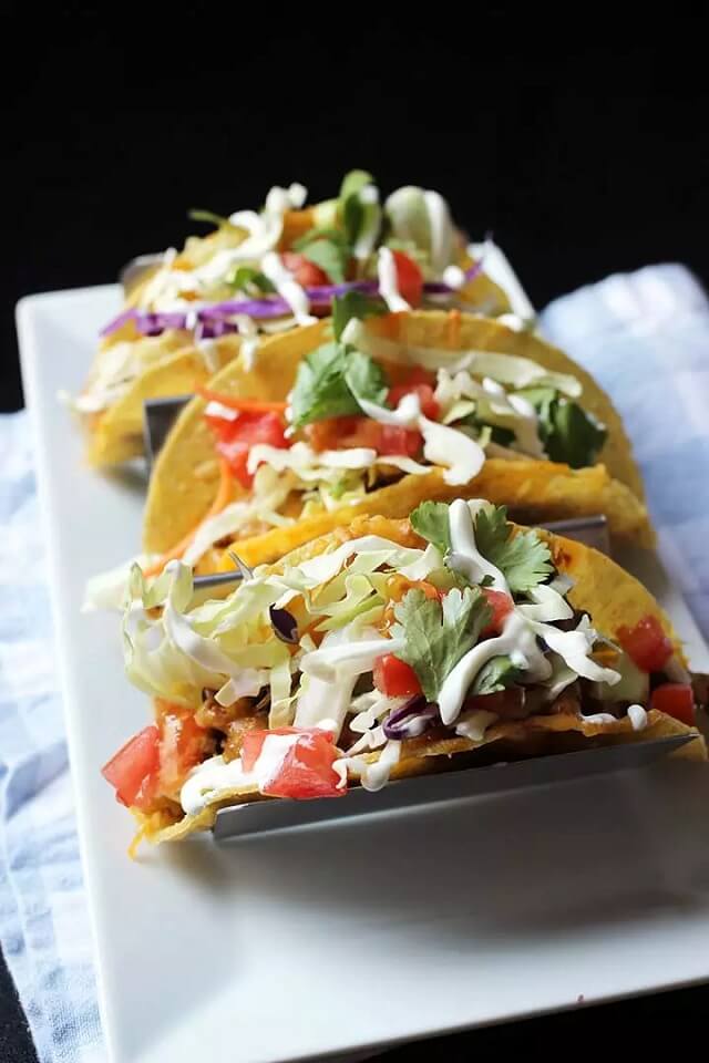 Ground turkey Tacos with Black Beans