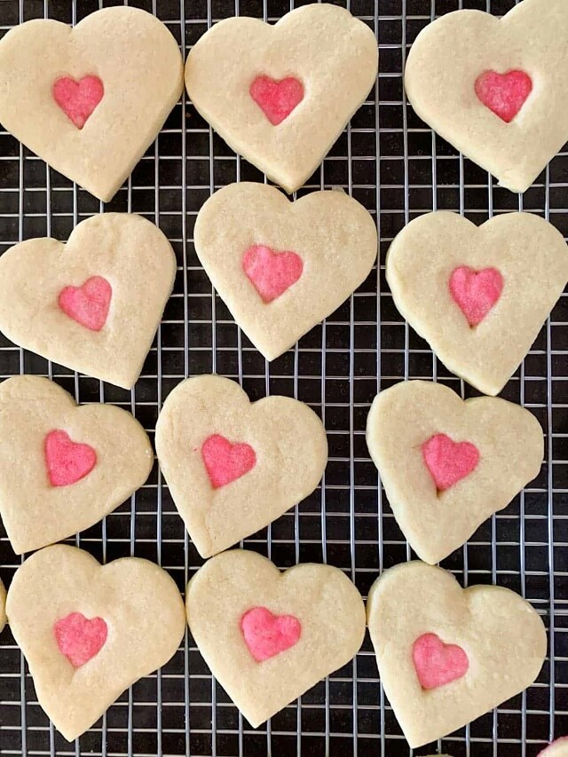 Double Heart Sugar Cookies