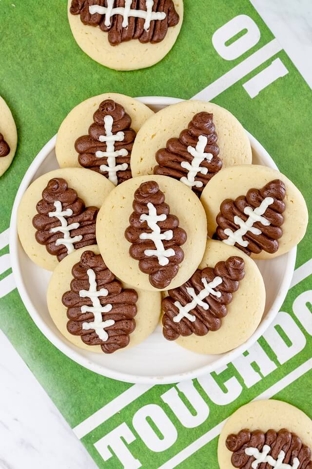 Football Sugar Cookies