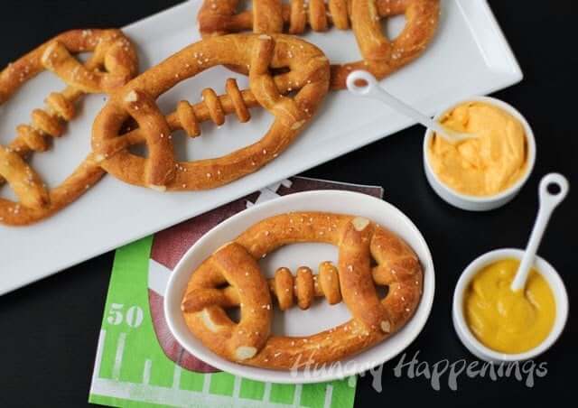 Salted Beer Soft Pretzel Footballs