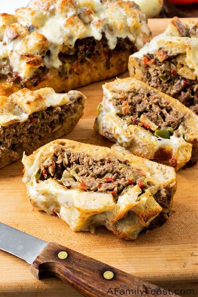 Cheesesteak Stuffed Bread