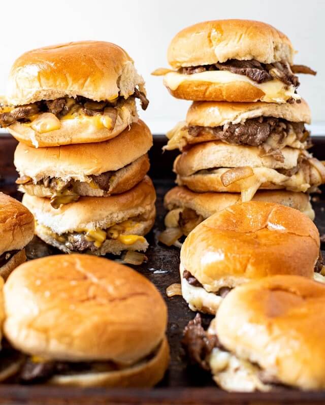 Philly Cheesesteak Sliders Recipe