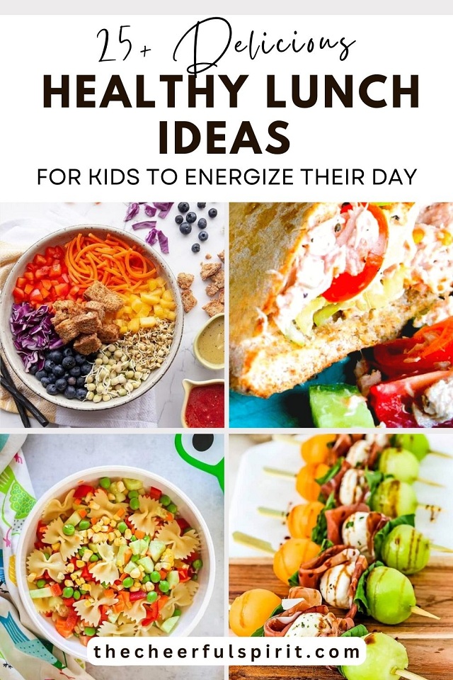 Discover wholesome and healthy lunch ideas for kids at home or at school. Check out our healthy recipe collections! #HealthyKidsLunches #HappyEating