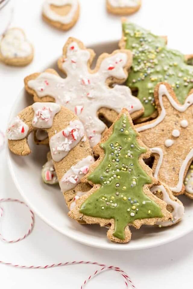 Gluten-Free & Vegan Sugar Cookies with Matcha Icing
