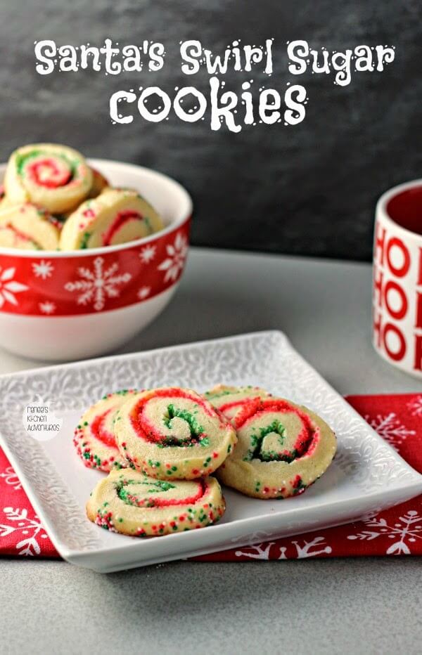 Santa's Swirl Sugar Cookies