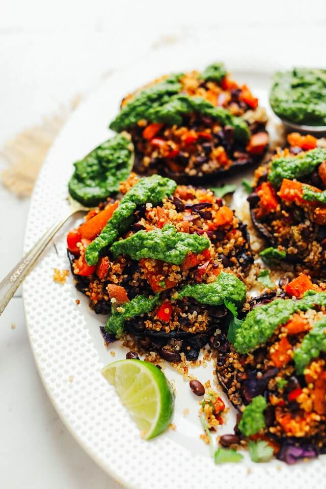Quinoa & Vegetable Stuffed Portobello Mushrooms: Looking for mouthwatering Easter delights that are completely vegetarian? You're in for a treat! Check out our fantastic collection of Easter vegetarian recipes that'll satisfy all taste buds. Get ready to indulge in deliciousness! #EasterVeggieFeast #EasterVegetarian