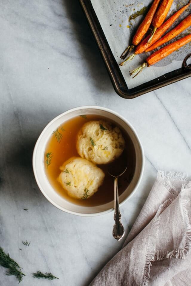 Chickpea Flour Matzo Ball Soup