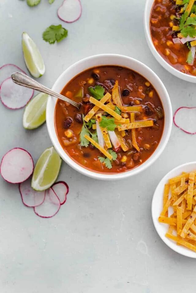 Chipotle Black Bean Tortilla Soup