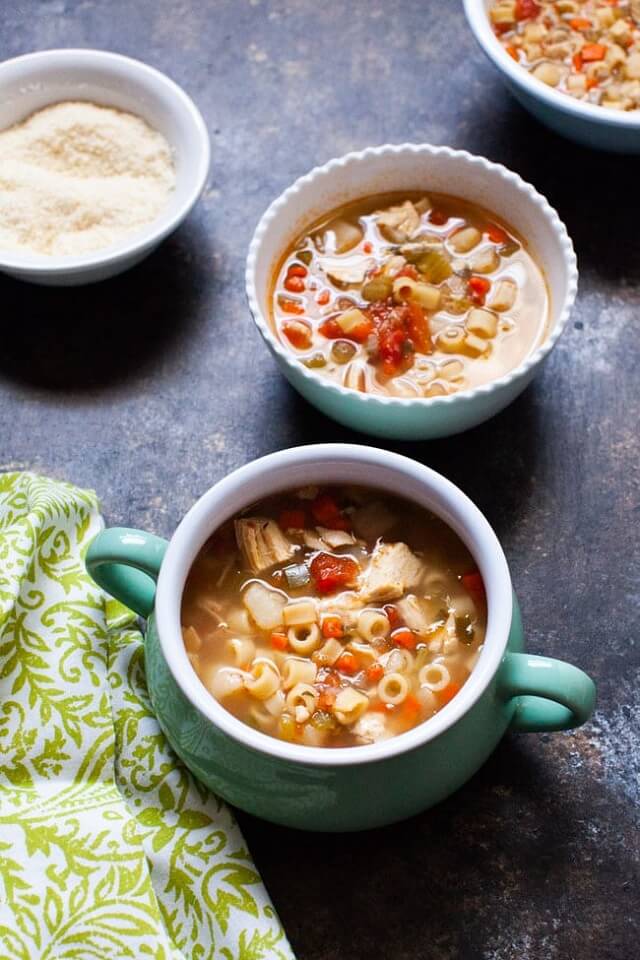 Sicilian-Style Spicy Chicken Noodle Soup