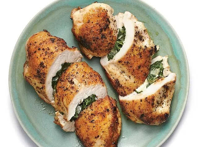 Spinach & Feta Stuffed Chicken Breasts