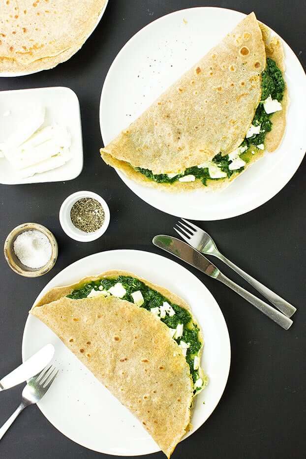 Flawless Feta and Spinach Pancakes
