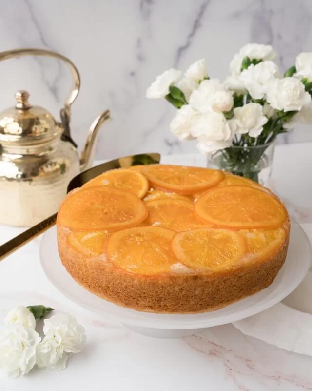 Orange Spice Upside Down Cake