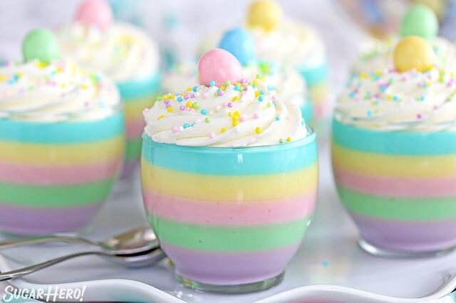 These Pastel Rainbow Gelatin Cups are simple, kid-friendly, and so beautiful!