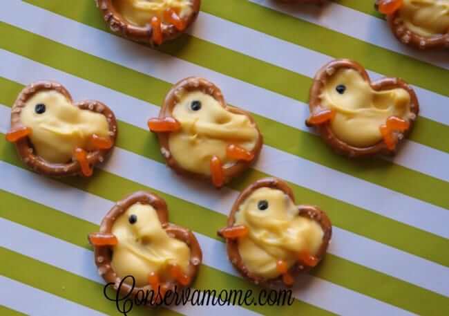 DIY Pretzel Chicks- Tasty Springtime cookie idea