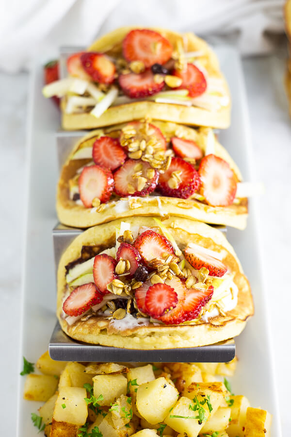 Pancake Parfait Tacos